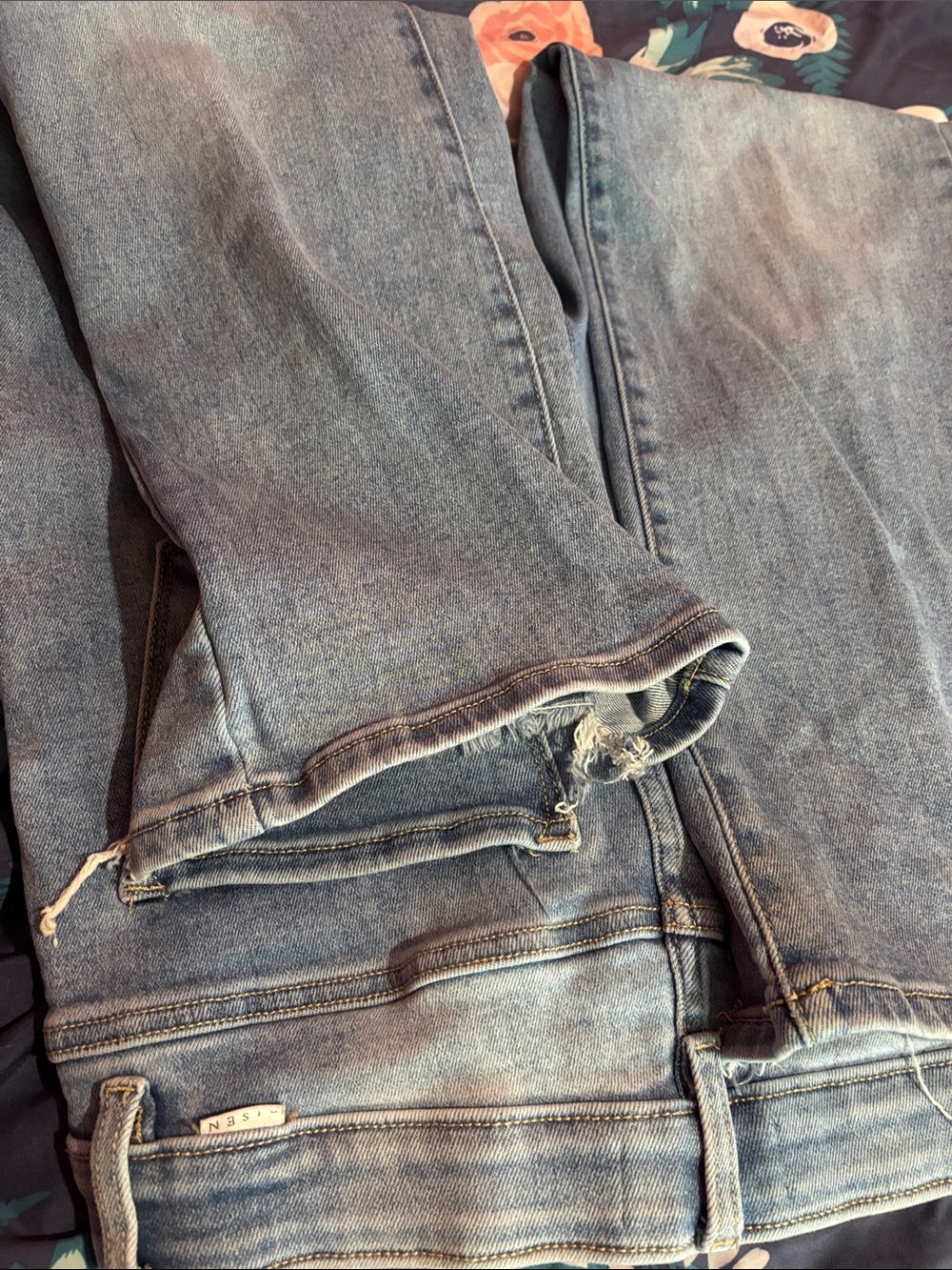 Light Blue Women's High-Rise Jeans - Picture 3 of 6